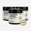 Colágeno Natural | Pack de 3 | 525 gr c/u (1,575 gr total) | + Citrato de Magnesio y Vitamina C | Sin Sabor"