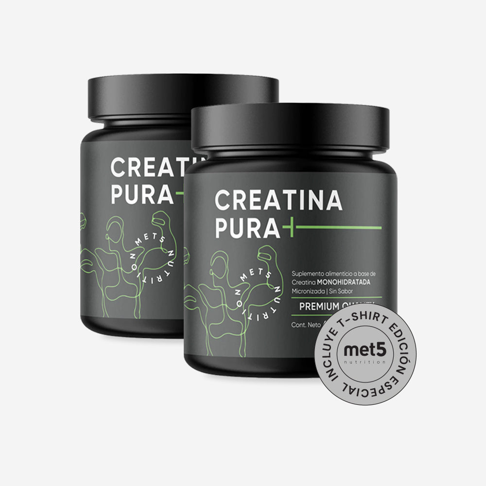 Creatina Monohidratada Micronizada | Pack de 2 | 450 gr c/u (900 gr total) | Sin Sabor | Sin Olor