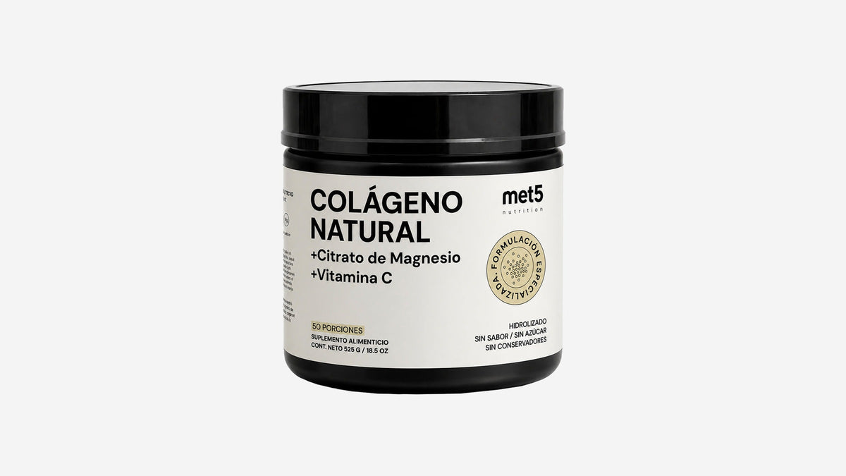 Colágeno Natural | 525 gr | + Citrato de Magnesio y Vitamina C | Sin sabor