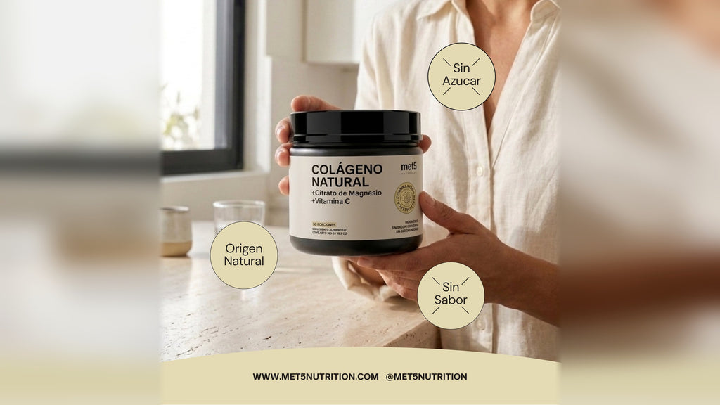 Colágeno Natural | 525 gr | + Citrato de Magnesio y Vitamina C | Sin sabor