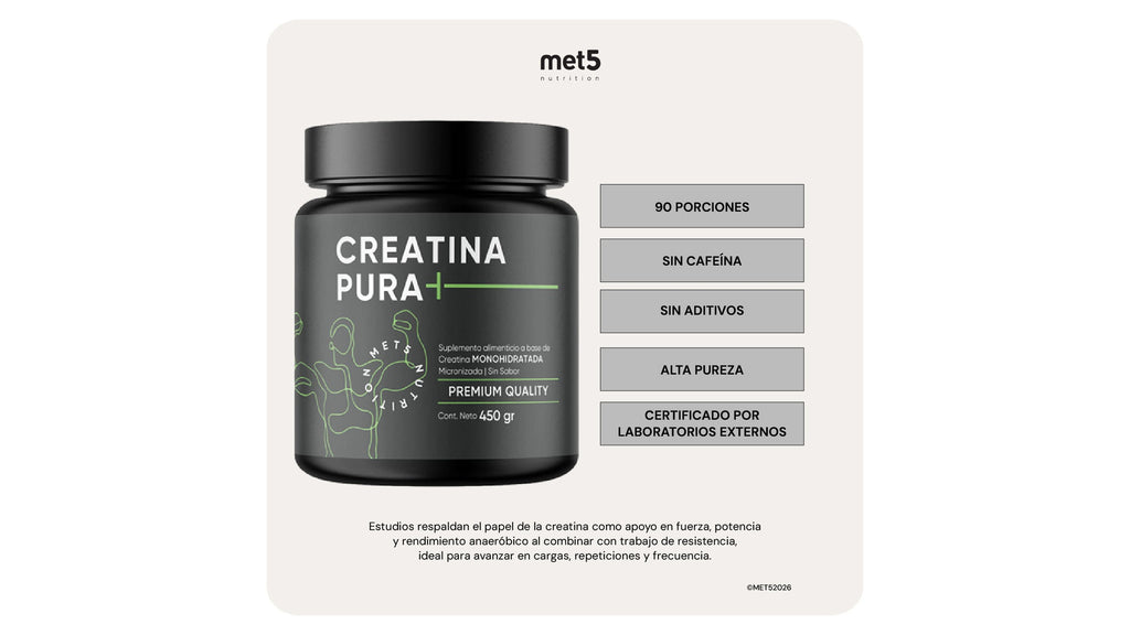 Creatina Monohidratada Micronizada | 450 gr | Sin Sabor | Sin Olor