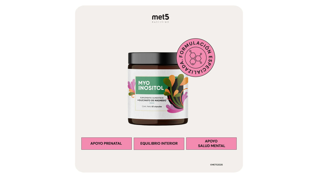 Myo-Inositol + Glicinato de Magnesio | 60 cápsulas