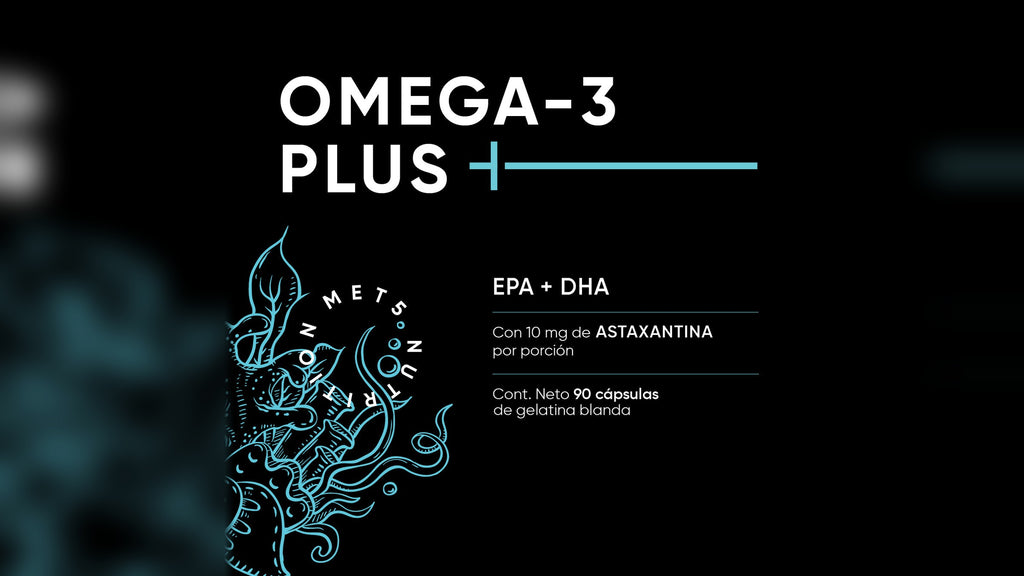 Omega 3 Plus | 90 cápsulas | EPA y DHA con Astaxantina