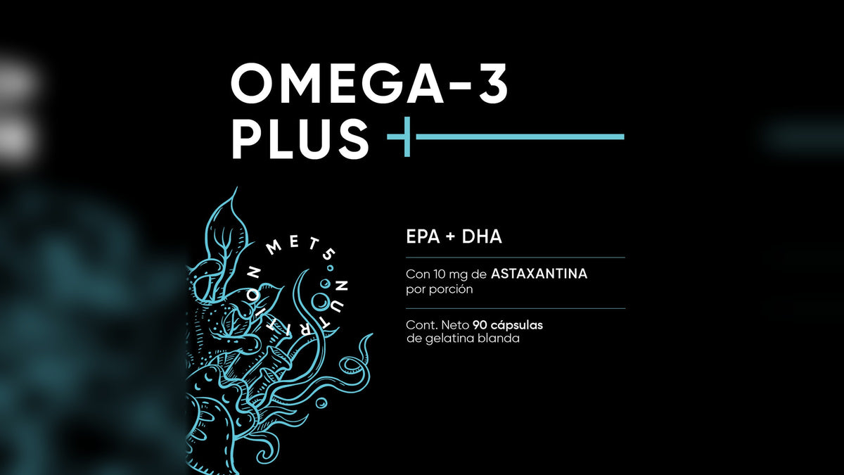 Omega 3 Plus | 90 cápsulas | EPA y DHA con Astaxantina