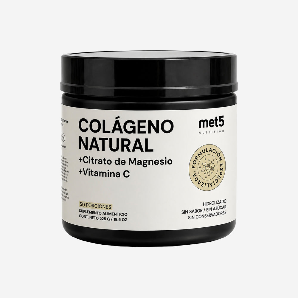 Colágeno Natural | 525 gr | + Citrato de Magnesio y Vitamina C | Sin sabor