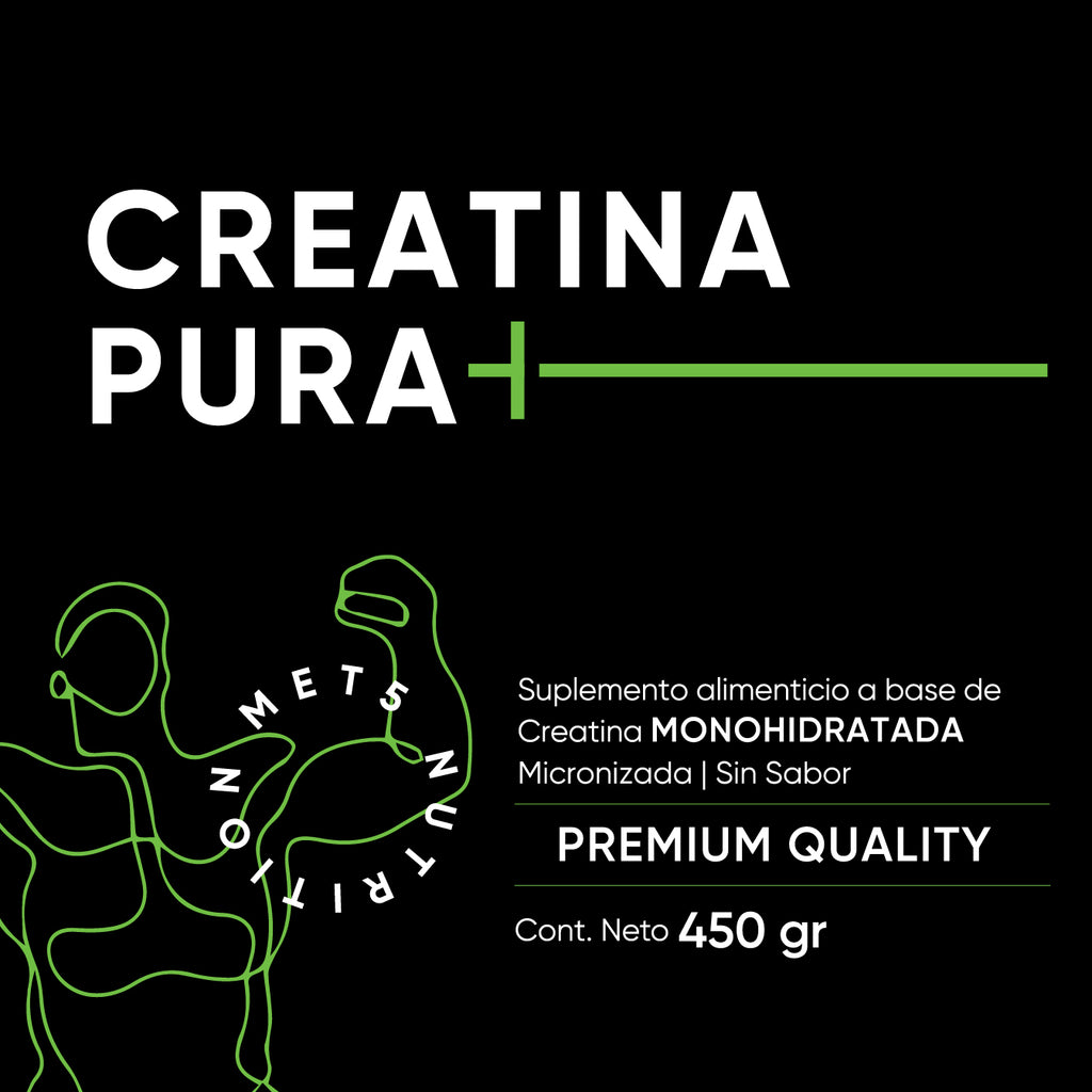Creatina Monohidratada Micronizada | 450 gr | Sin Sabor | Sin Olor