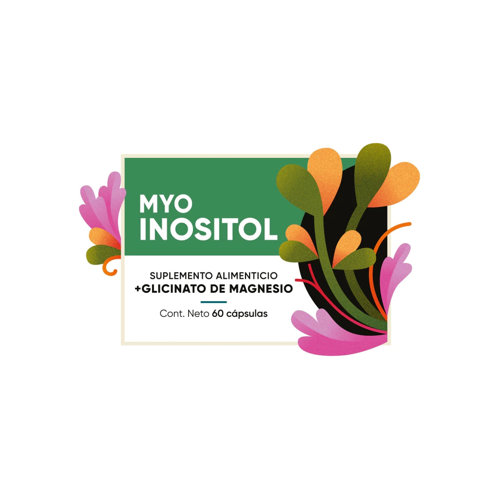 Myo-Inositol + Glicinato de Magnesio | 60 cápsulas
