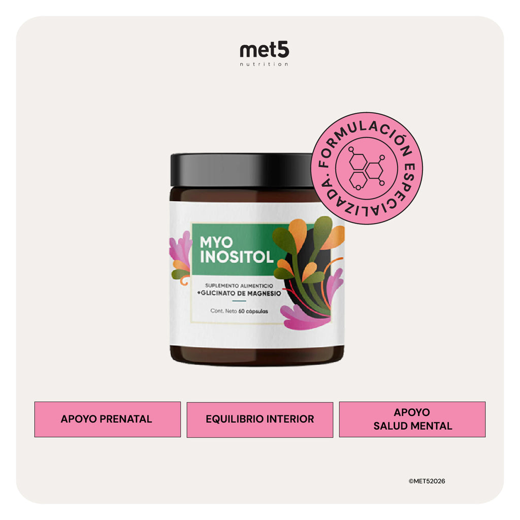 Myo-Inositol + Glicinato de Magnesio | 60 cápsulas