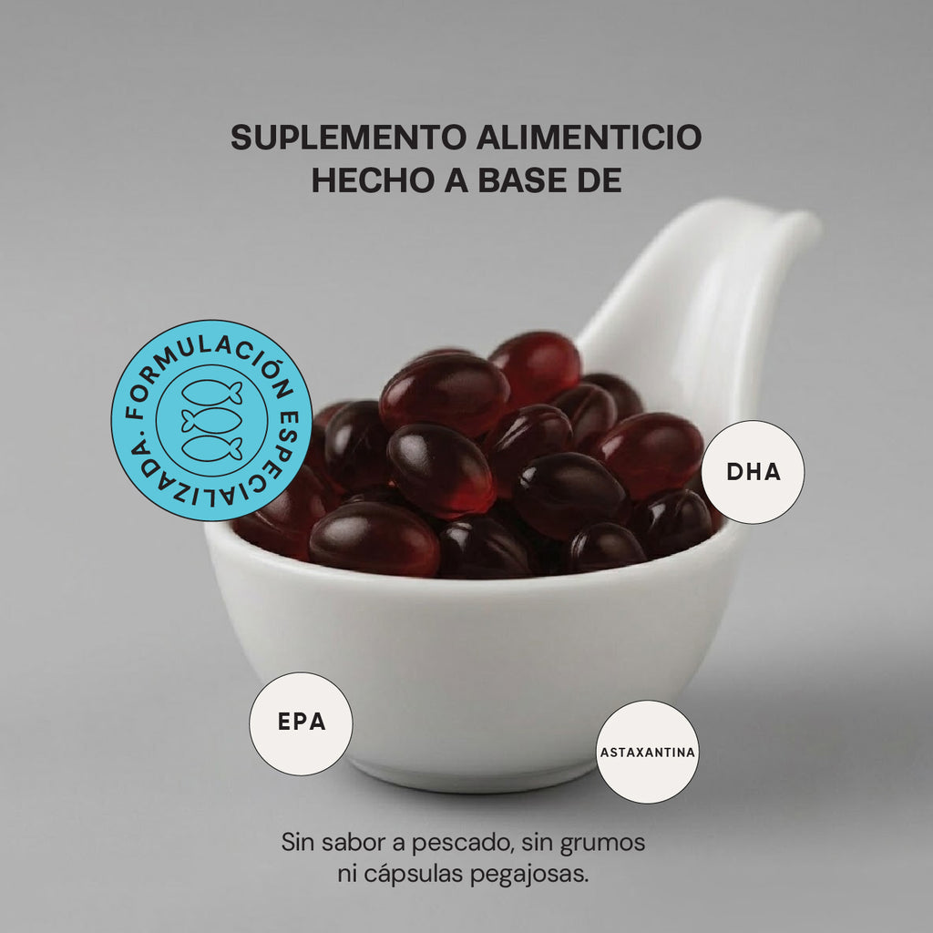 Omega 3 Plus | Pack de 4 | 90 Cápsulas c/u (360 Cápsulas Total) | EPA y DHA con Astaxantina