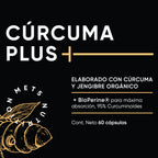 Cúrcuma Plus | 60 cápsulas | Cúrcuma con Pimienta Negra y Jengibre